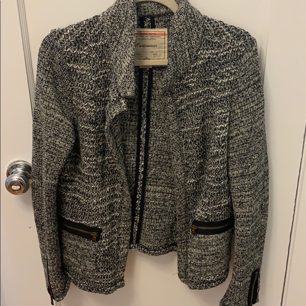 Anthropologie Sweater Knit Blazer